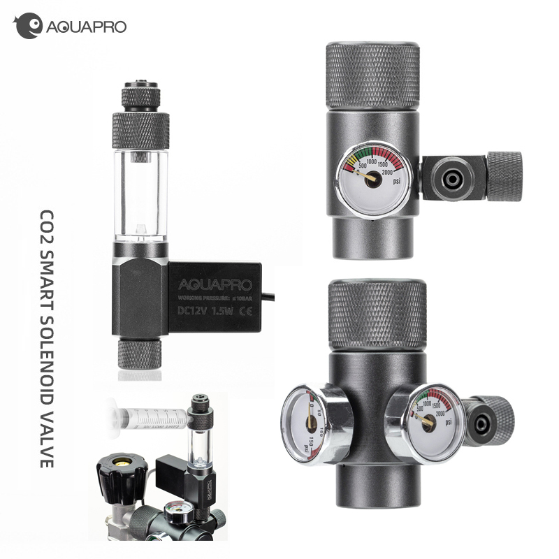 Co2 Regulator Dual Stage - Aquarium Co2 Regulator Mini System Carbon