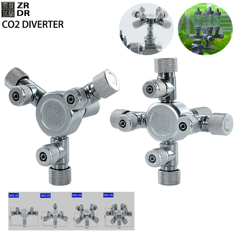 Co2 Regulator Dual Stage - ZRDR Fish Tank Multi-Channel CO2 Splitter