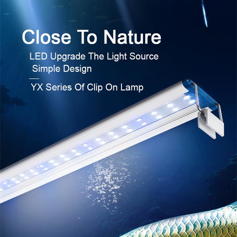 Aquarium Plant Display - Extensible Waterproof Clip on Lamp For