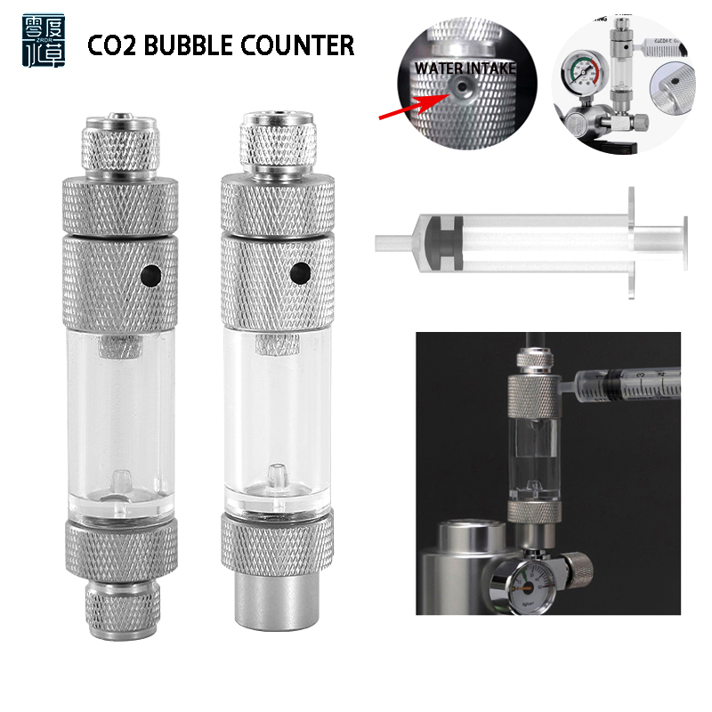 Co2 Regulator Dual Stage - Aquarium CO2 Bubble Meter Water Injection