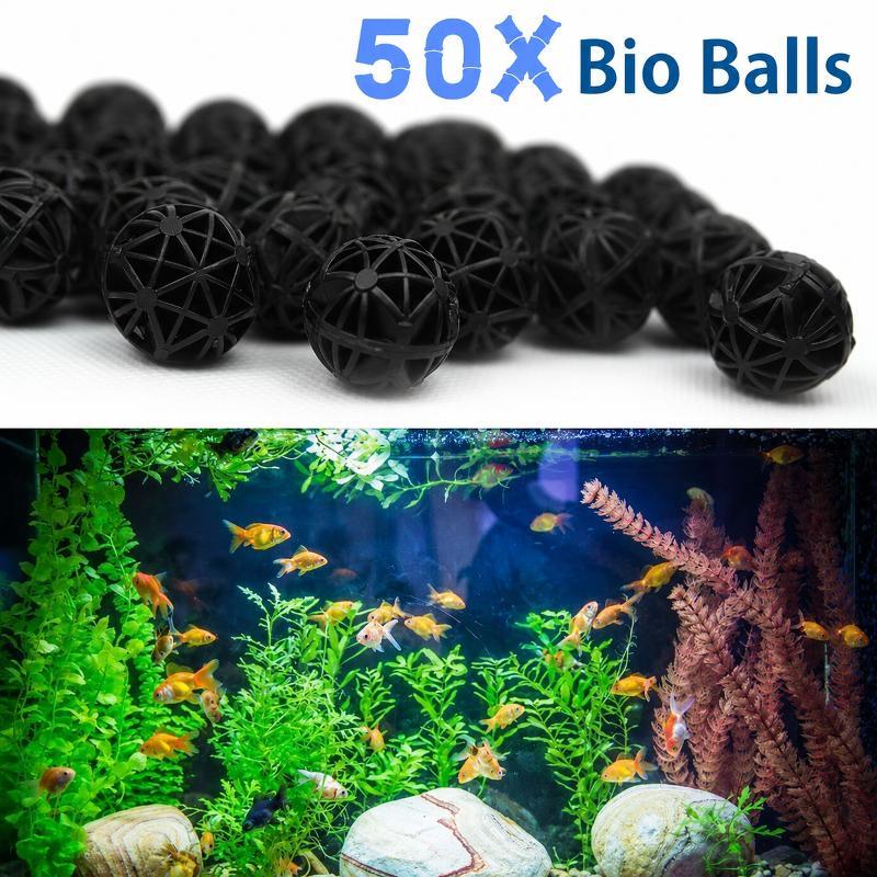 Aquarium Plant Nursery - 50Pcs 16mm Aquarium Bio Filter Balls