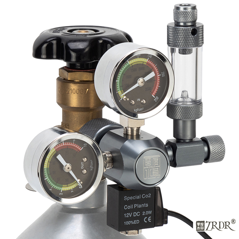 Co2 Regulator Dual Stage - ZRDR Aquarium CO2 Regulator Electromagnetic Valve