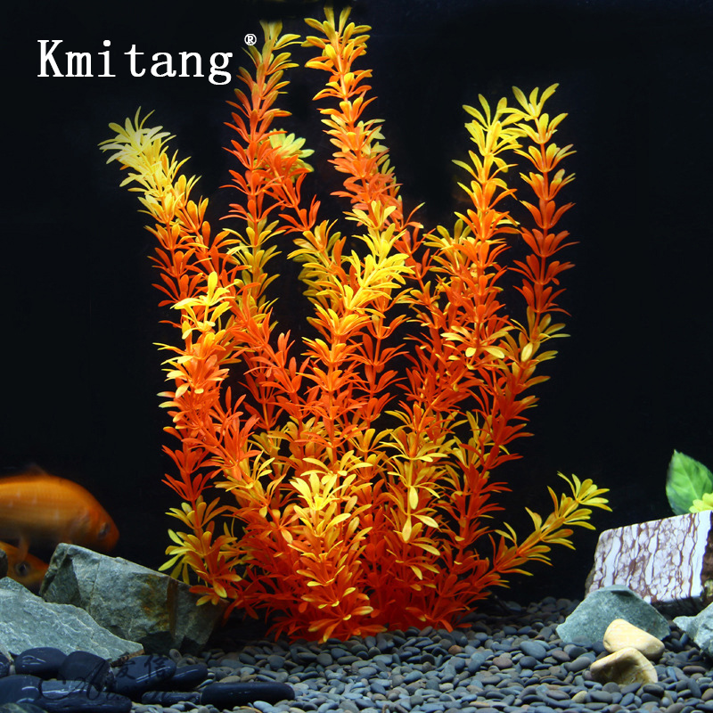 Aquarium Plant Display - 100cm Tropical Plants Large Artificial Water
