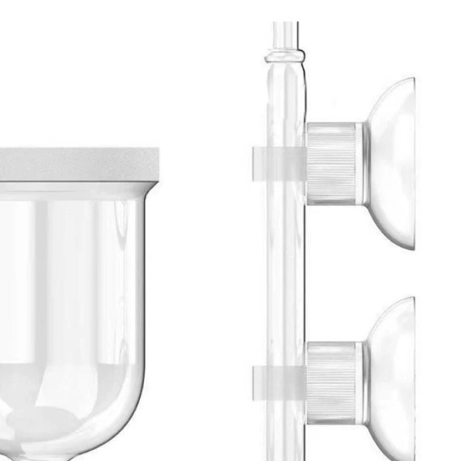 Planted Aquarium Co2 System - Glass CO2 Diffuser Clear with Suction