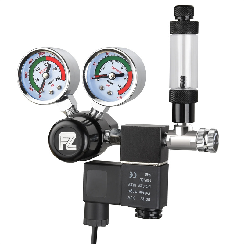 Co2 Regulator Dual Stage - Fzone Single Stage Big Gauge Co2