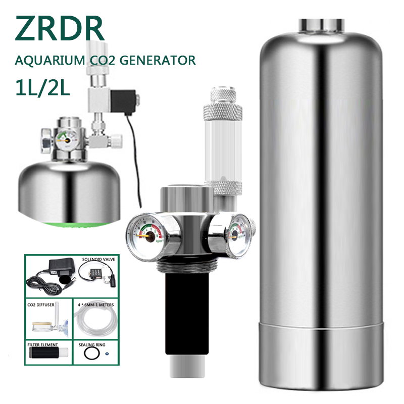 ZRDR Aquarium CO2 Generator Du - Co2 Regulator Dual Stage ulasan dan harga