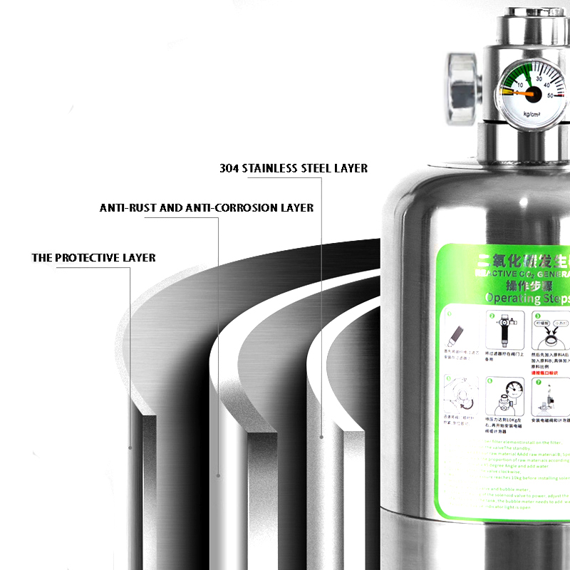 ZRDR Aquarium CO2 Generator Du - Co2 Regulator Dual Stage ulasan dan harga