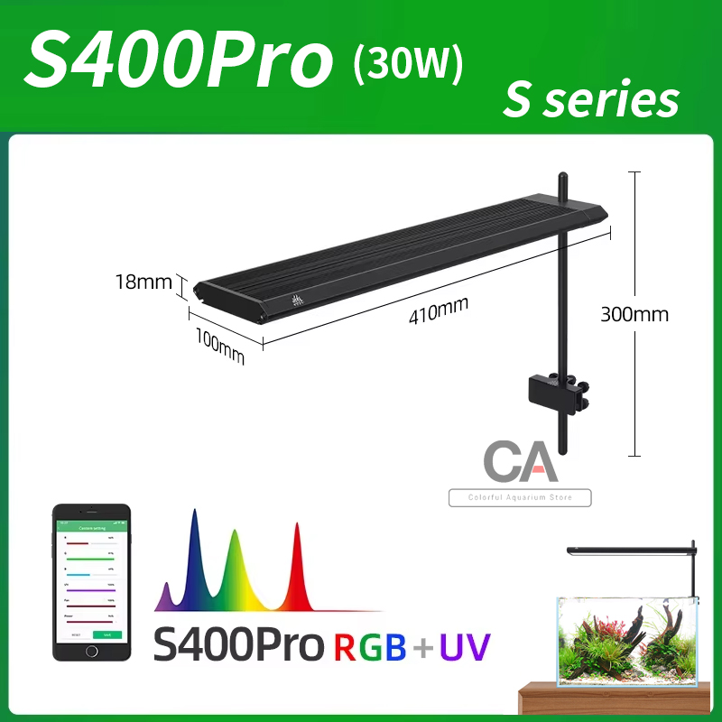 WEEK AQUA S Series RGB+UV Full - Aquarium Plant Display ulasan dan harga