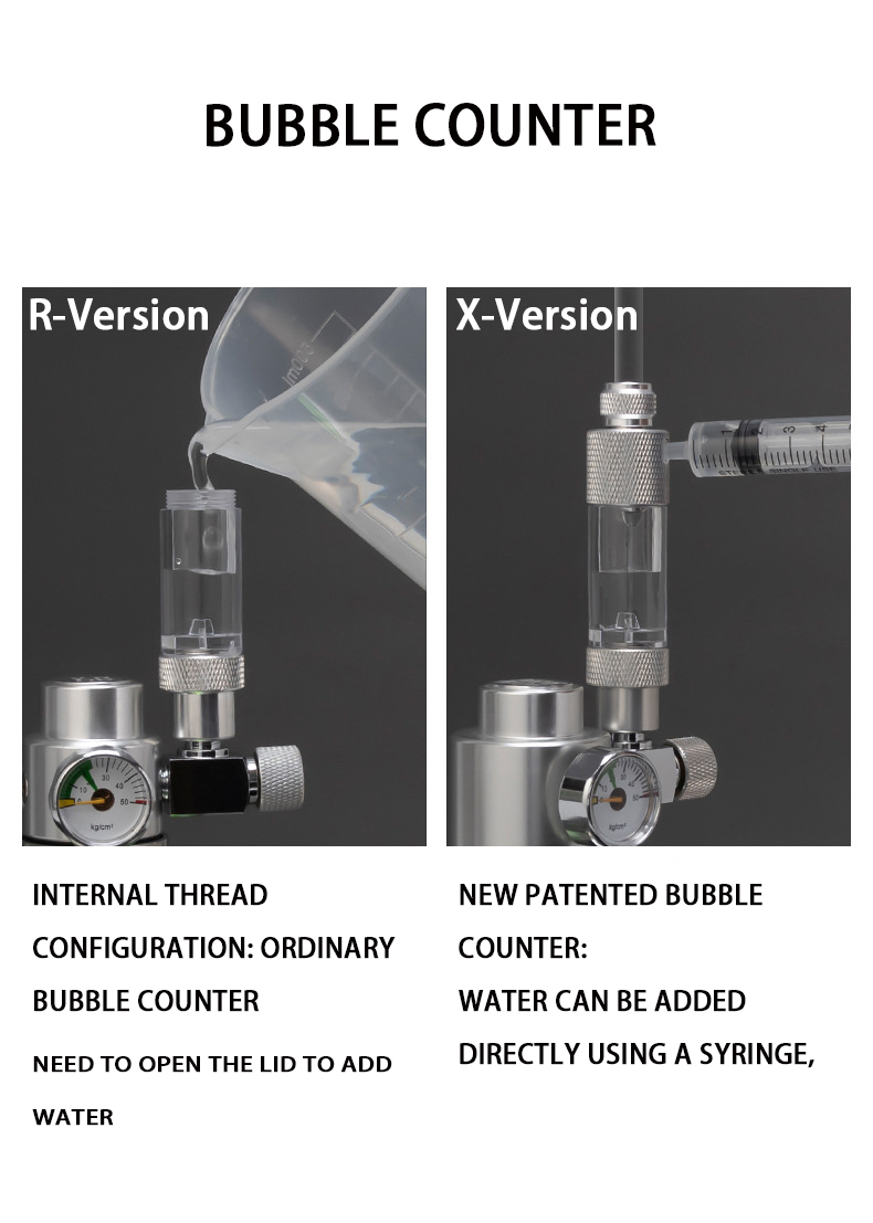 Aquarium CO2 Bubble Meter Wate - Co2 Regulator Dual Stage ulasan dan harga