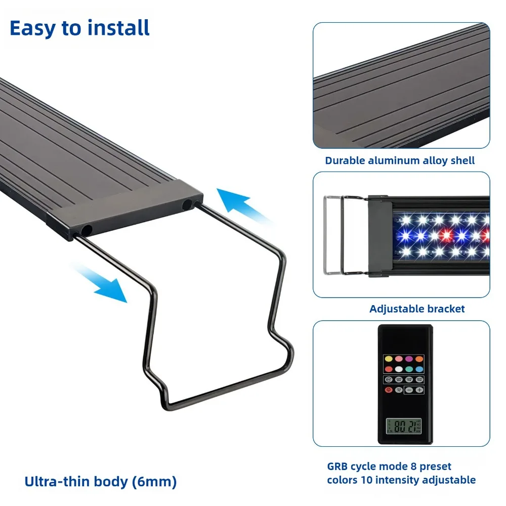 Programmable LED Aquarium Ligh - Planted Aquarium Algae Control ulasan dan harga