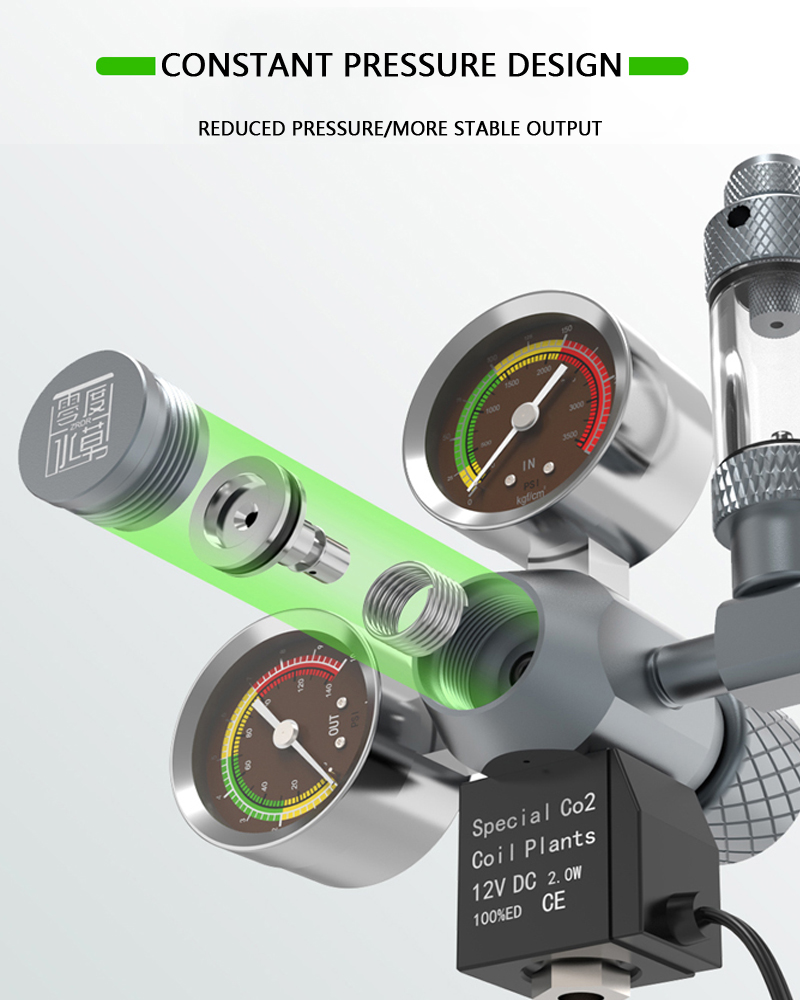 ZRDR Aquarium CO2 Regulator El - Co2 Regulator Dual Stage ulasan dan harga