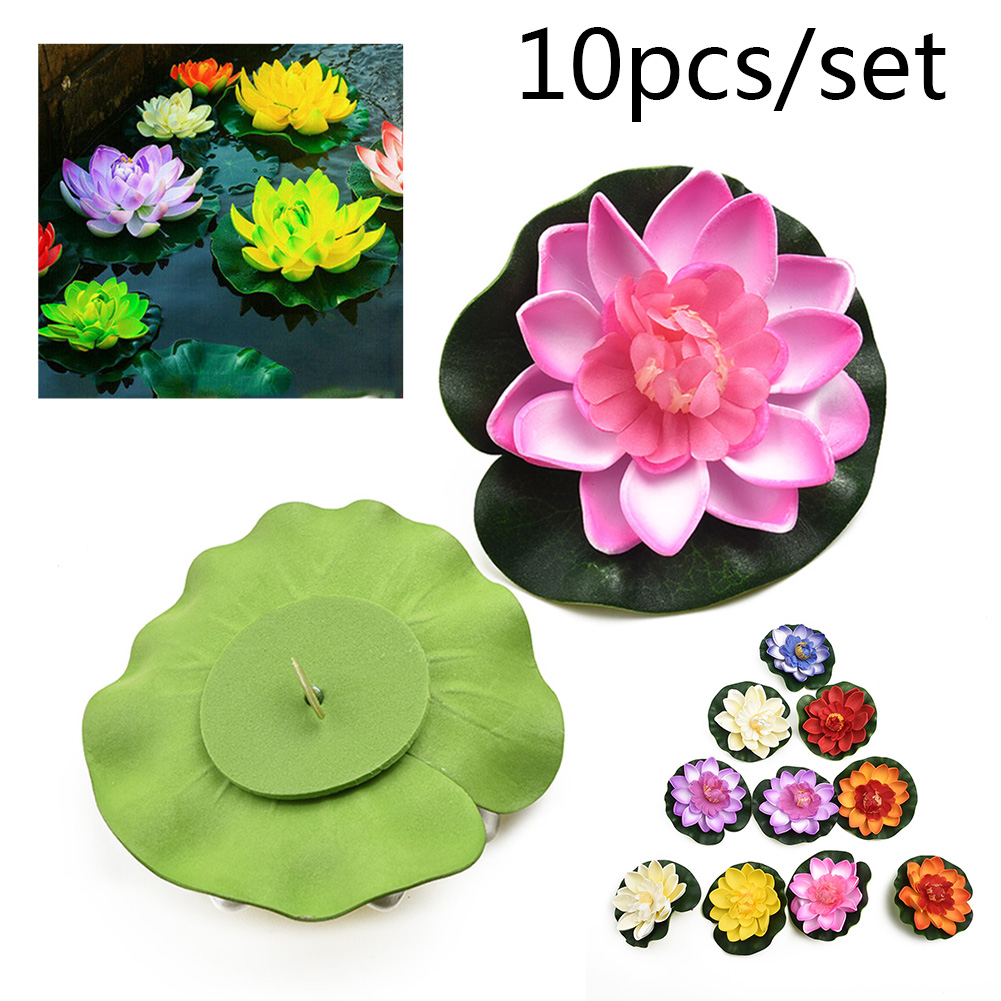 EVA-Based Artificial Lotus Flo - Aquarium Plant Red Lotus ulasan dan harga