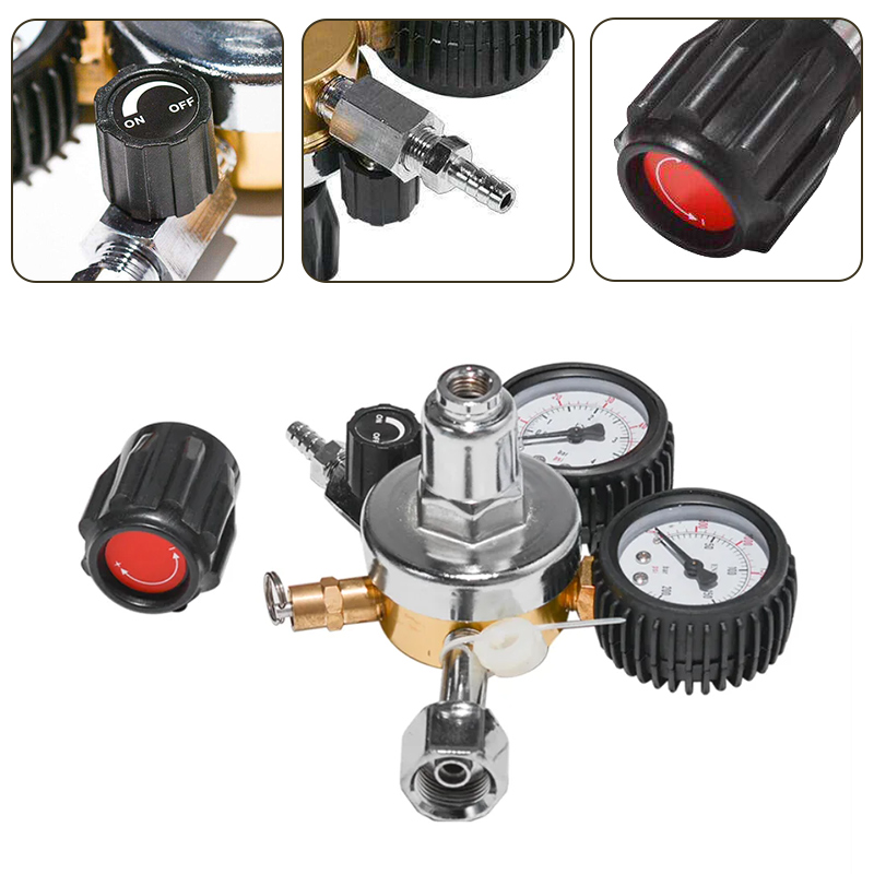CO2 Gas Bottle Regulator Carbo - Co2 Regulator Dual Stage ulasan dan harga