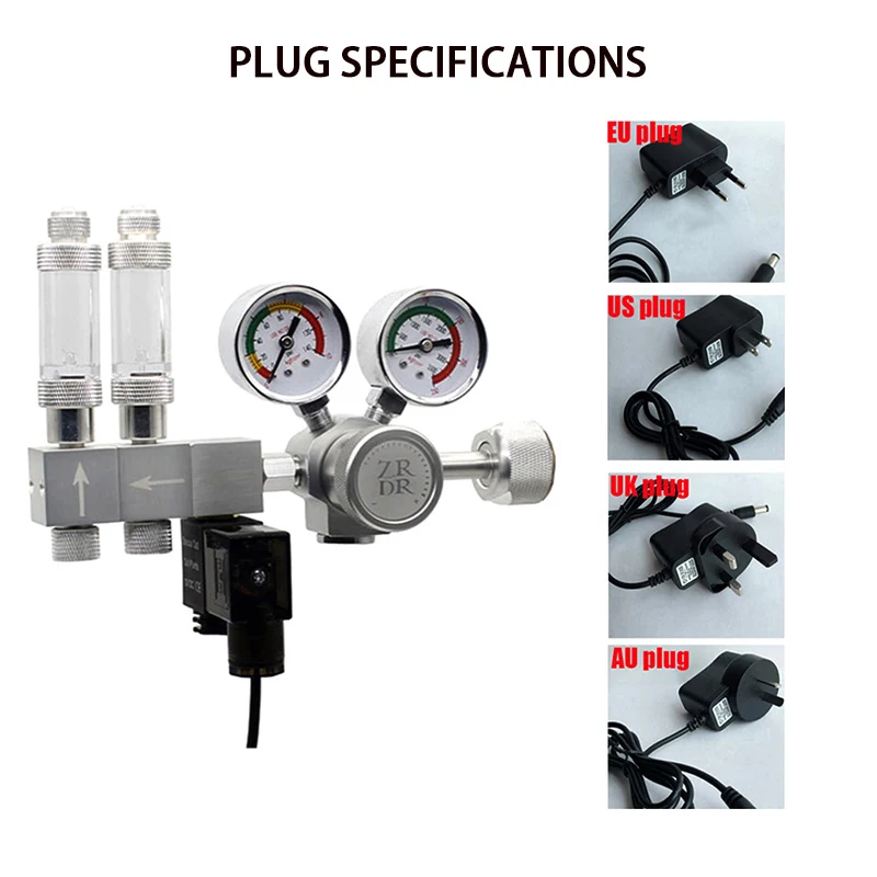 Aquarium CO2 Regulator CO2 Pre - Co2 Regulator Dual Stage ulasan dan harga
