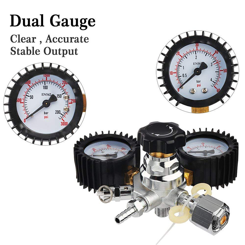 Dual Gauge CO2 Regulator for D - Co2 Regulator Dual Stage ulasan dan harga