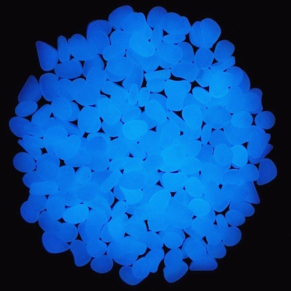Fish Tank Rocks Glow Blue Pebb - Aquarium Plant Nursery ulasan dan harga