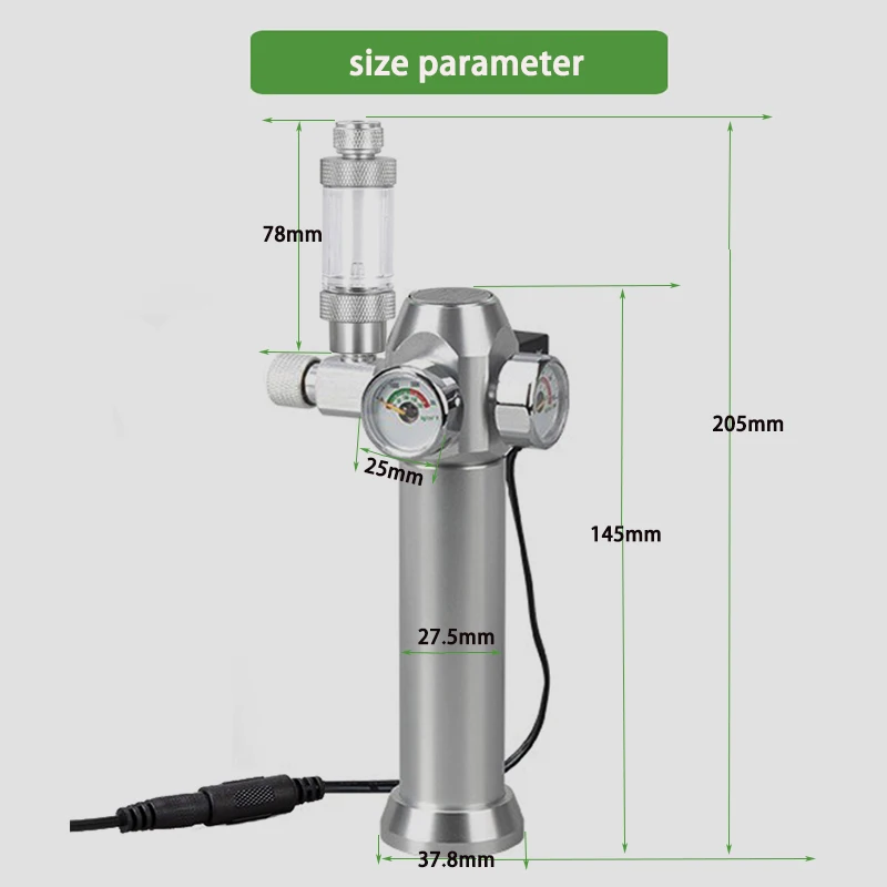 Aquarium CO2 Regulator Solenoi - Co2 Regulator Dual Stage ulasan dan harga