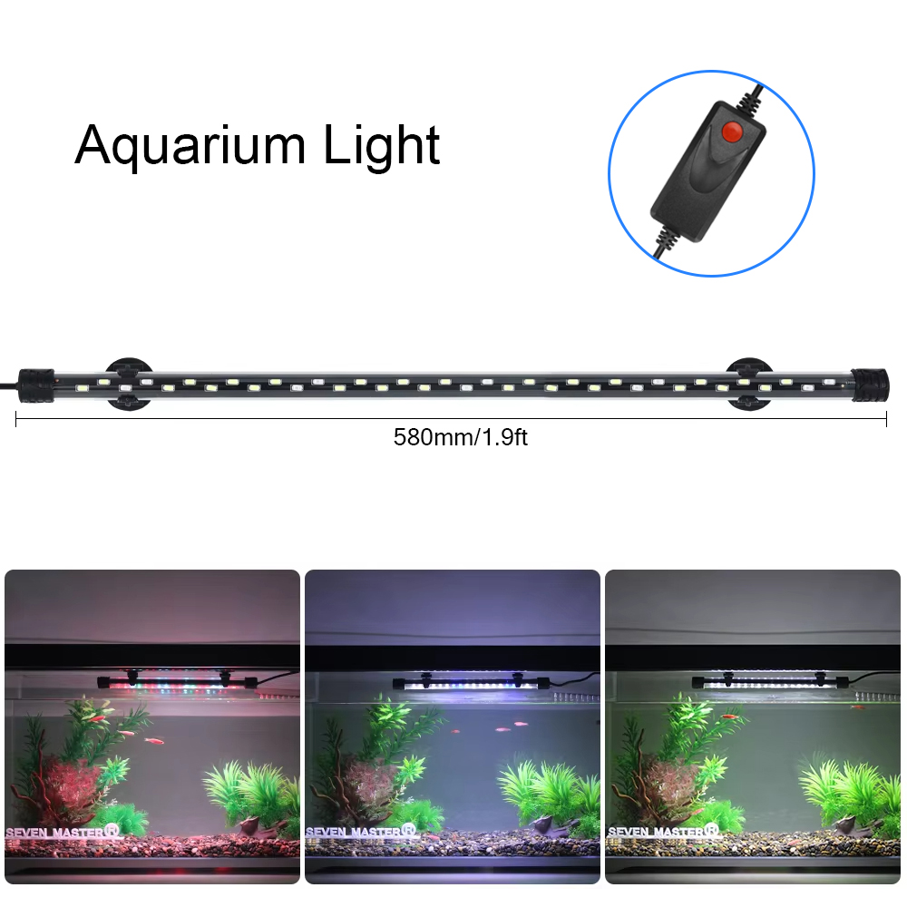 58CM  Aquarium Light LED Plant - Aquarium Plant Display ulasan dan harga
