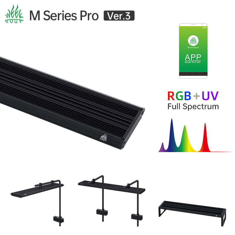 Week Aqua M Series RGB UV LED  - Aquarium Plant Display ulasan dan harga