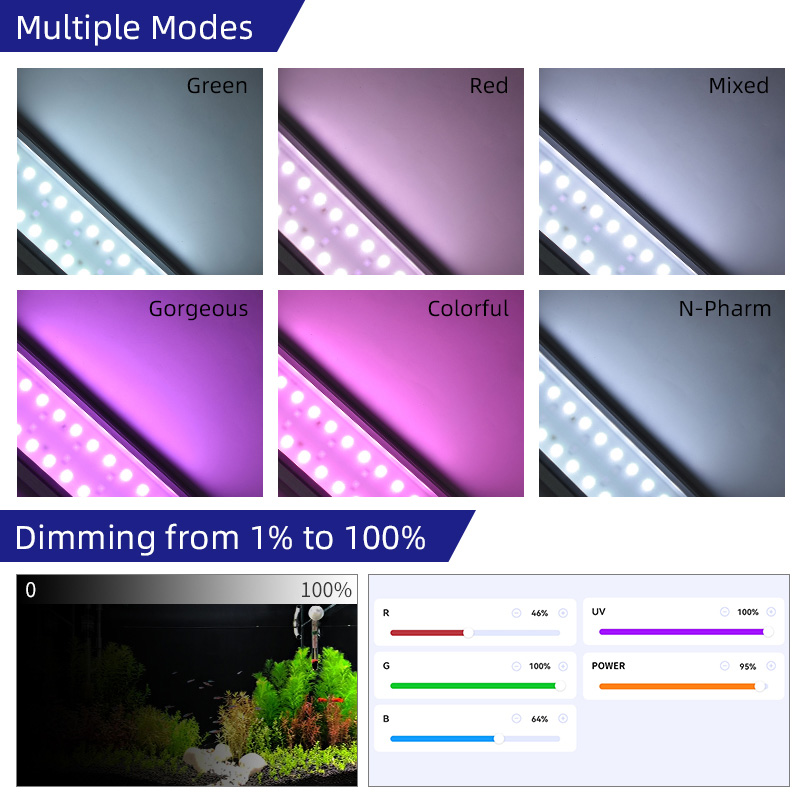 M300D1 PRO Hot Sale  RGB+UVA N - Planted Aquarium For Sale ulasan dan harga