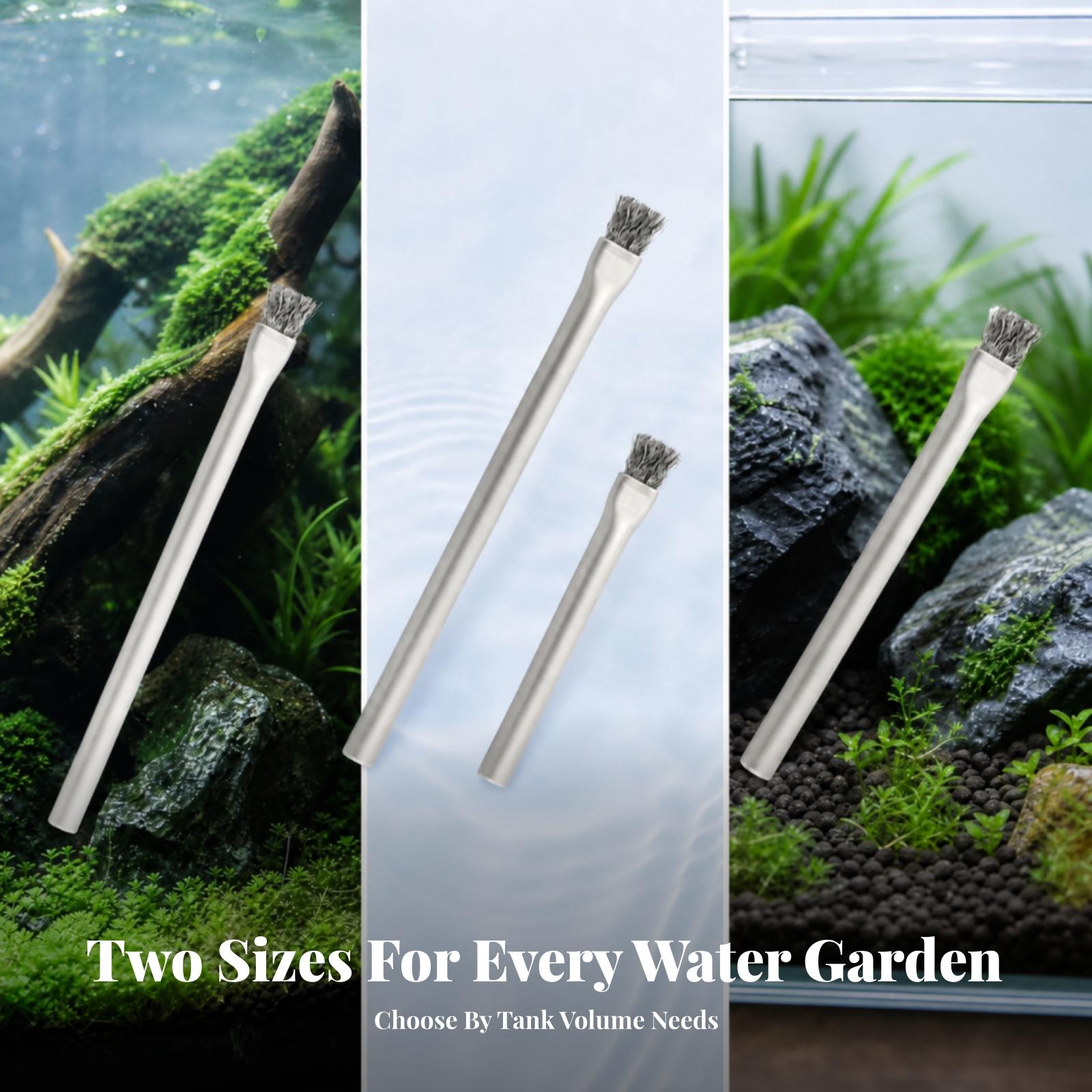 Fish Tank Algae Brush Stainles - Planted Aquarium Tank Kit ulasan dan harga